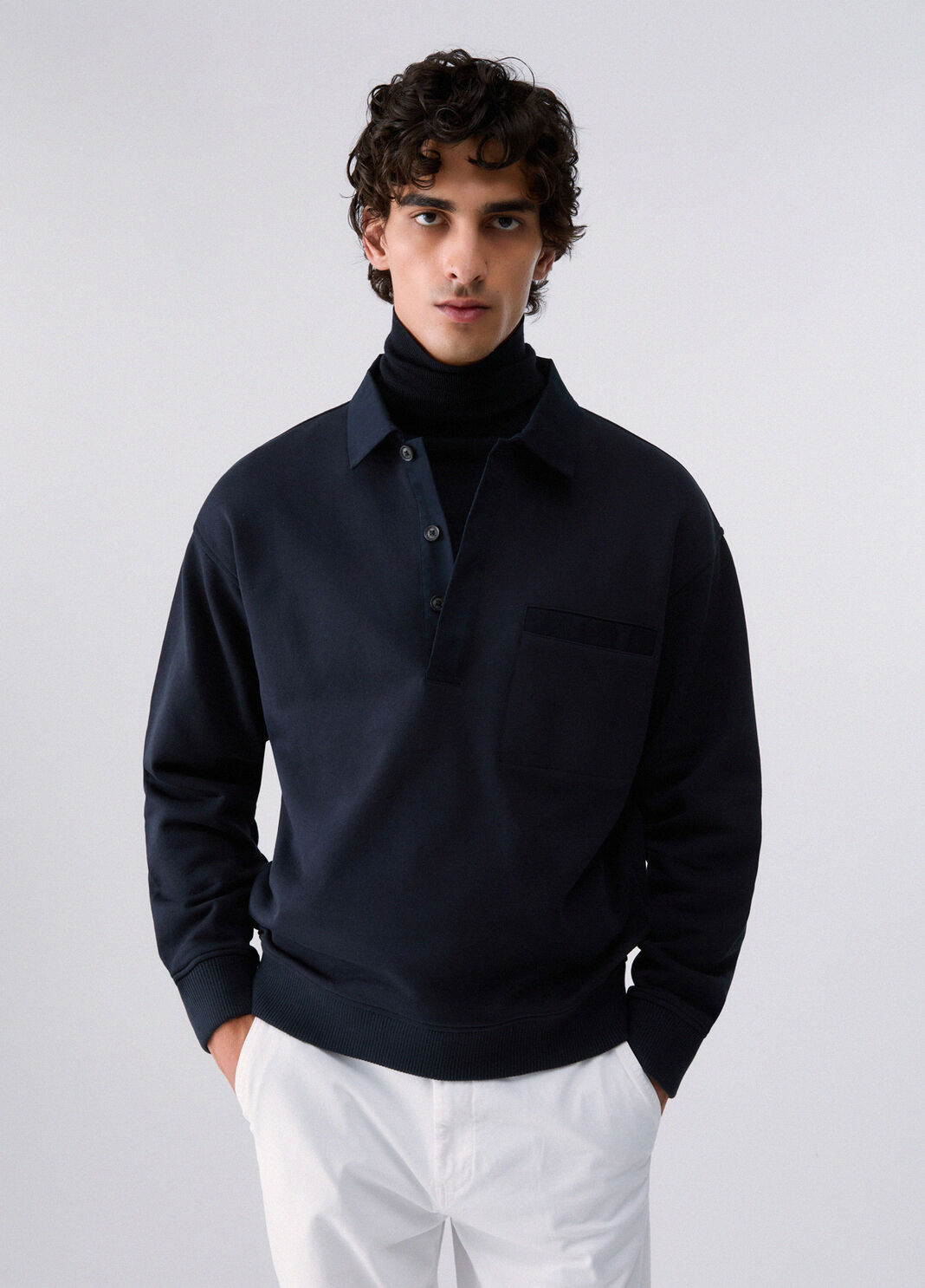 Sweatshirt with Collar dark blue Liu Jo - large image number 0