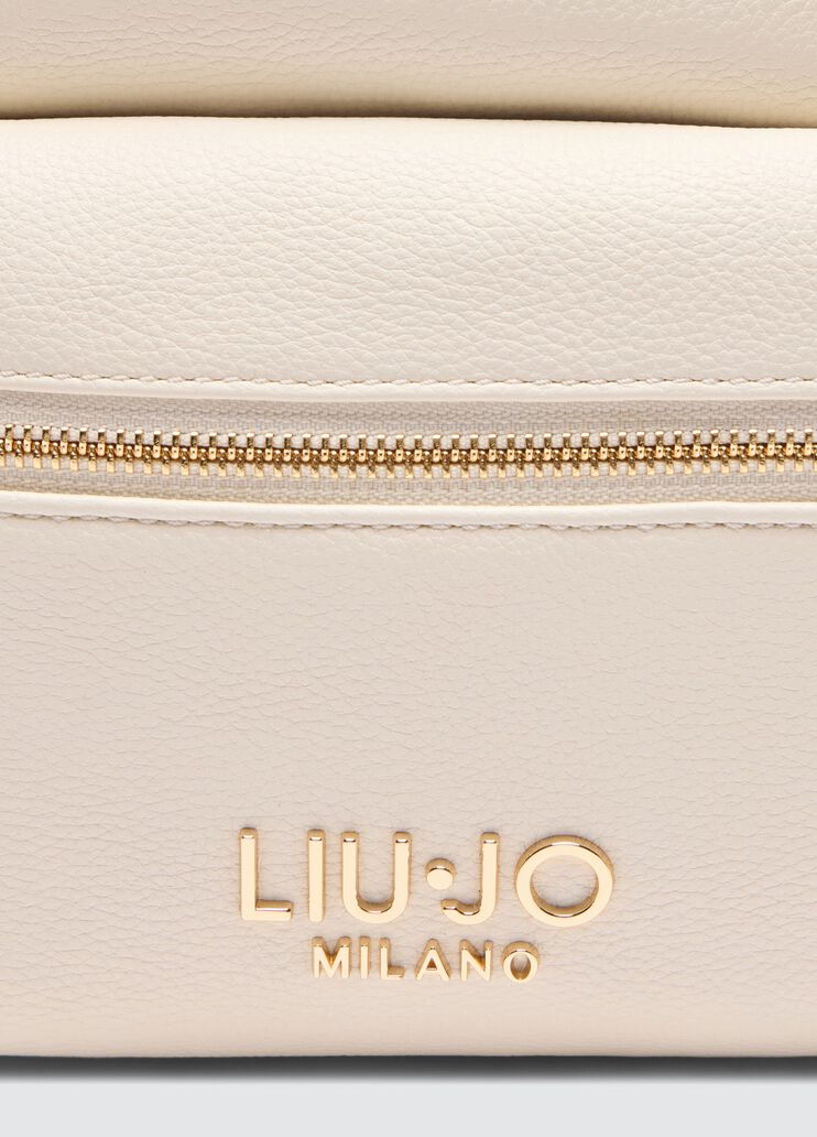White backpack with logo cream Liu Jo - large image number 4
