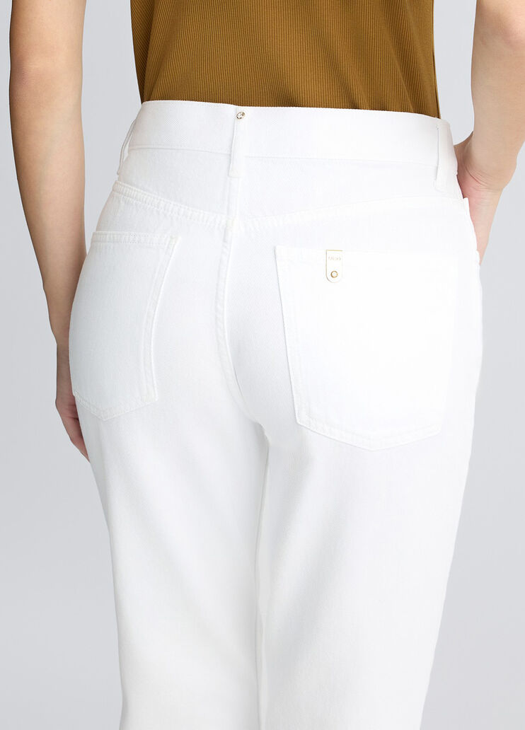 Straight-leg jeans white Liu Jo - large image number 4 Straight-leg jeans white Liu Jo - large image number 4