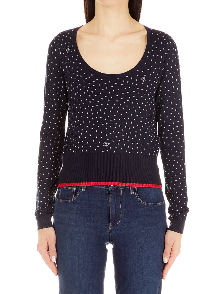 Polka dot jumper Blue polka-dot Liu Jo - large image number 0 Polka dot jumper Blue polka-dot Liu Jo - large image number 0