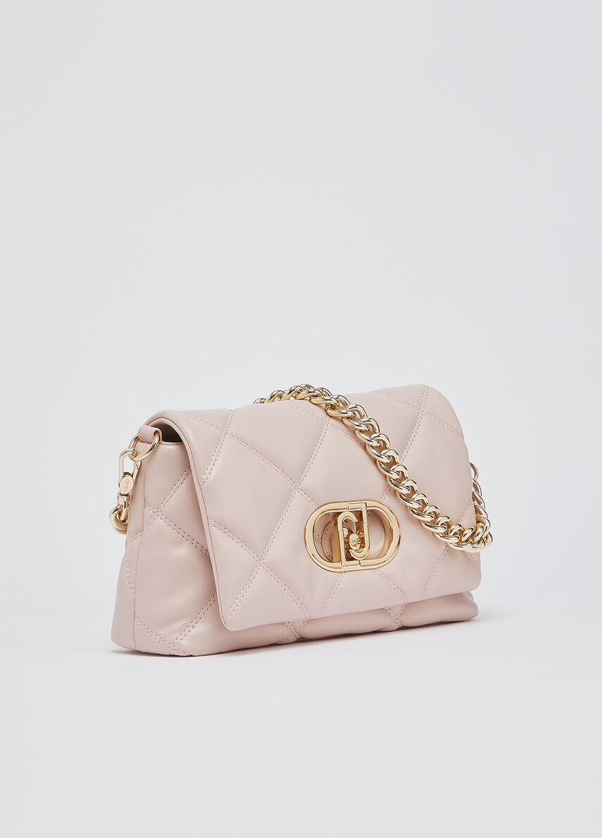 Medium quilted LaPuffy bag colour peach | Liu Jo display picture 3