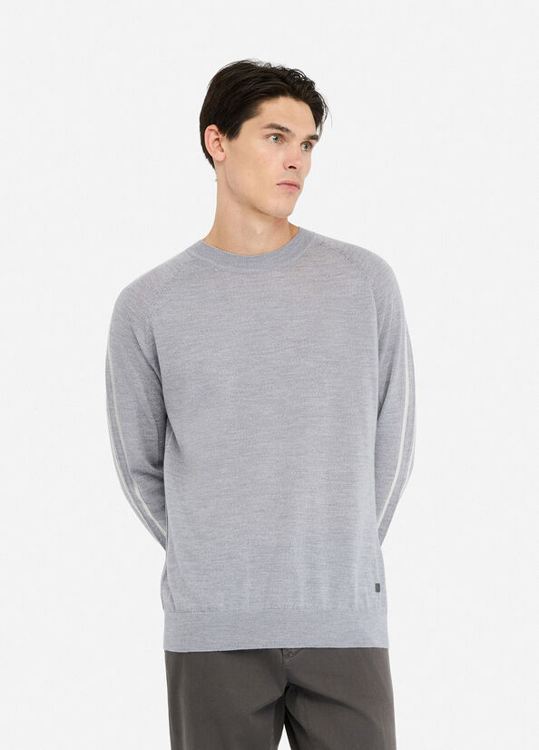100% wool jumper grey mélange Liu Jo - large image number 0