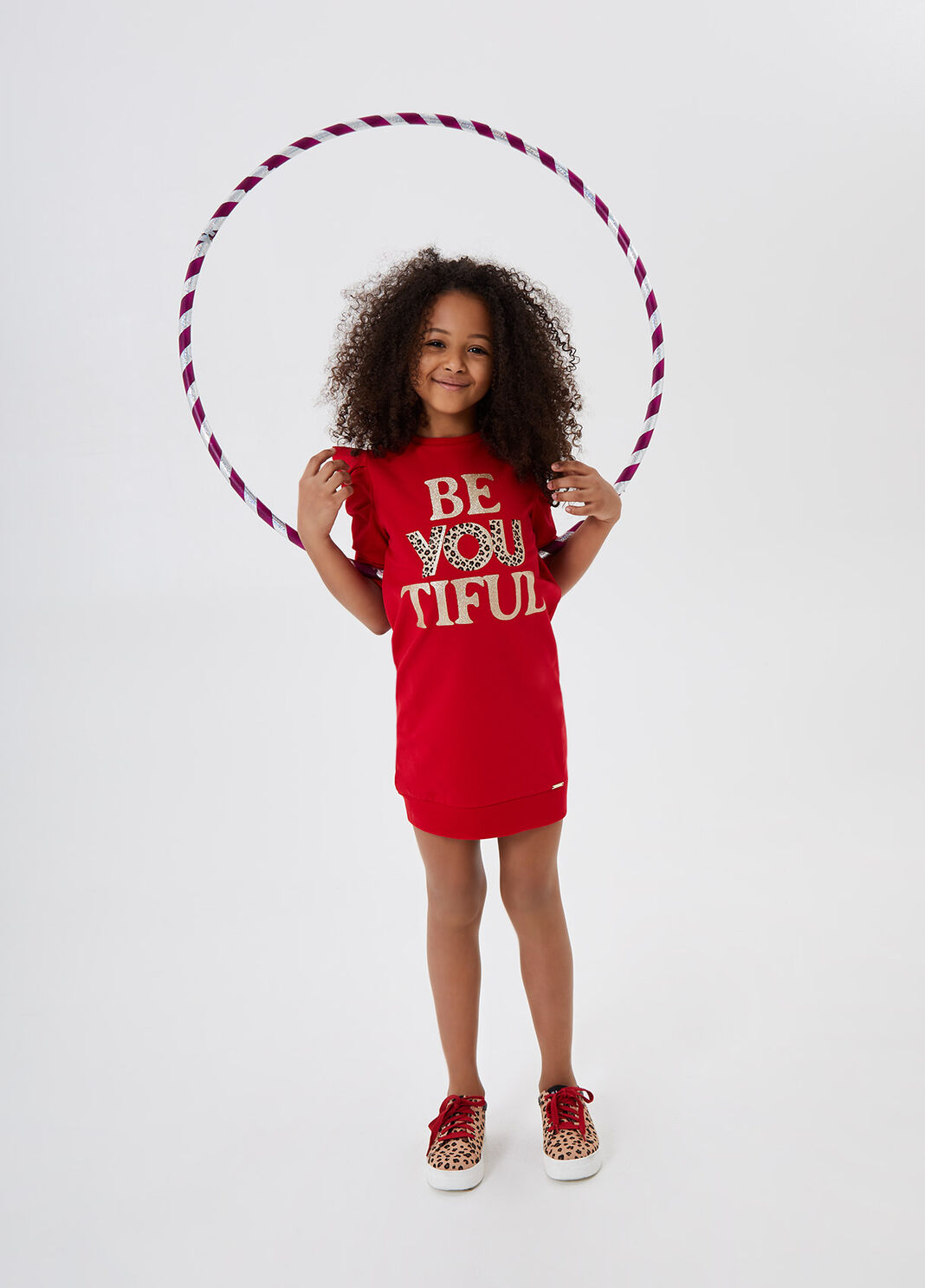 Vestito corto in felpa Rosso Liu Jo - large image number 3