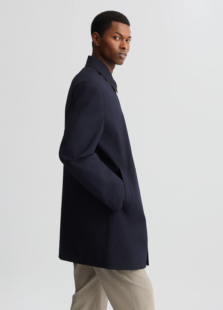 Men’s blue trench coat dark blue Liu Jo - large image number 3 Men’s blue trench coat dark blue Liu Jo - large image number 3