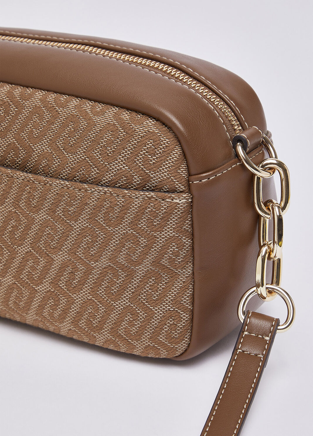 Medium Jacquard Crossbody Bag beige Liu Jo - large image number 5