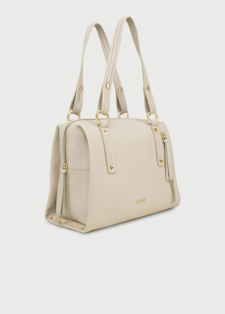 Boston bag with zip champagne Liu Jo - large image number 2