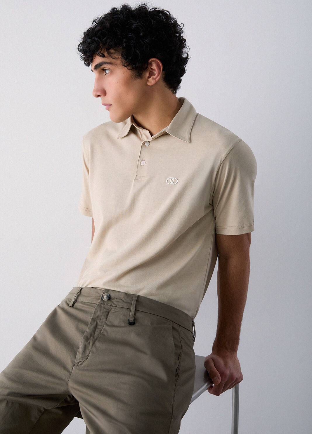 Polo de corte recto beige Liu Jo - large image number 2