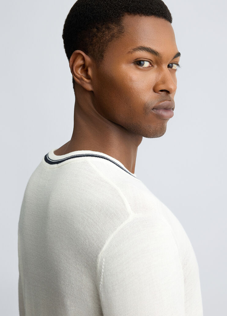 White wool-blend pullover white Liu Jo - large image number 4 White wool-blend pullover white Liu Jo - large image number 4