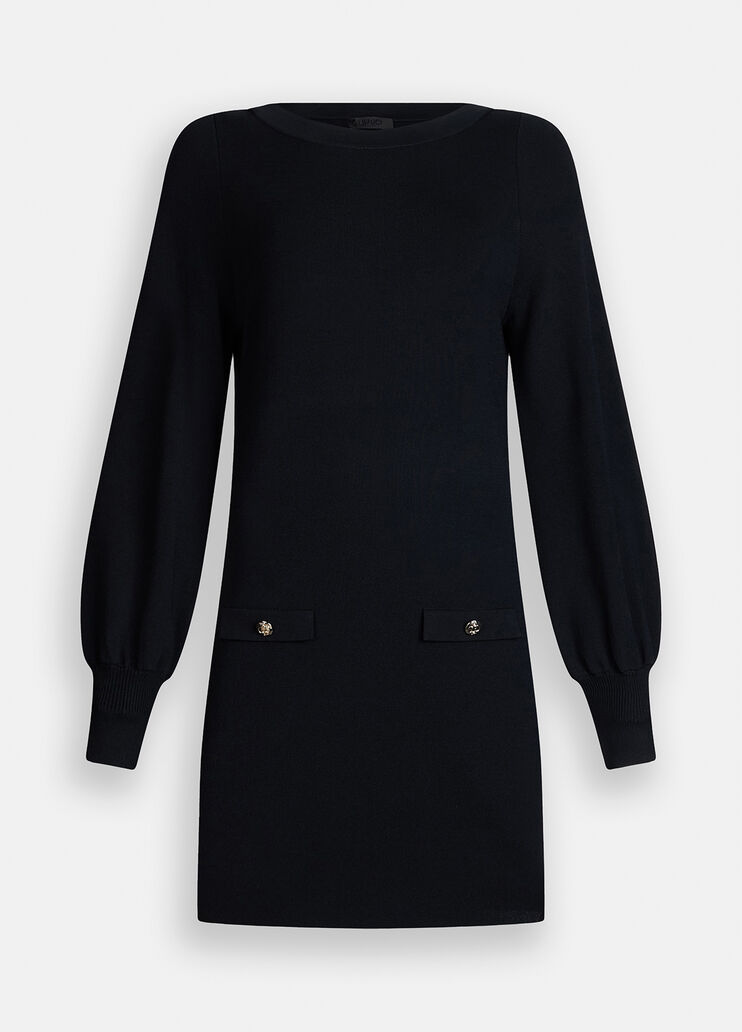 Robe en maille noir Liu Jo - large image number 6