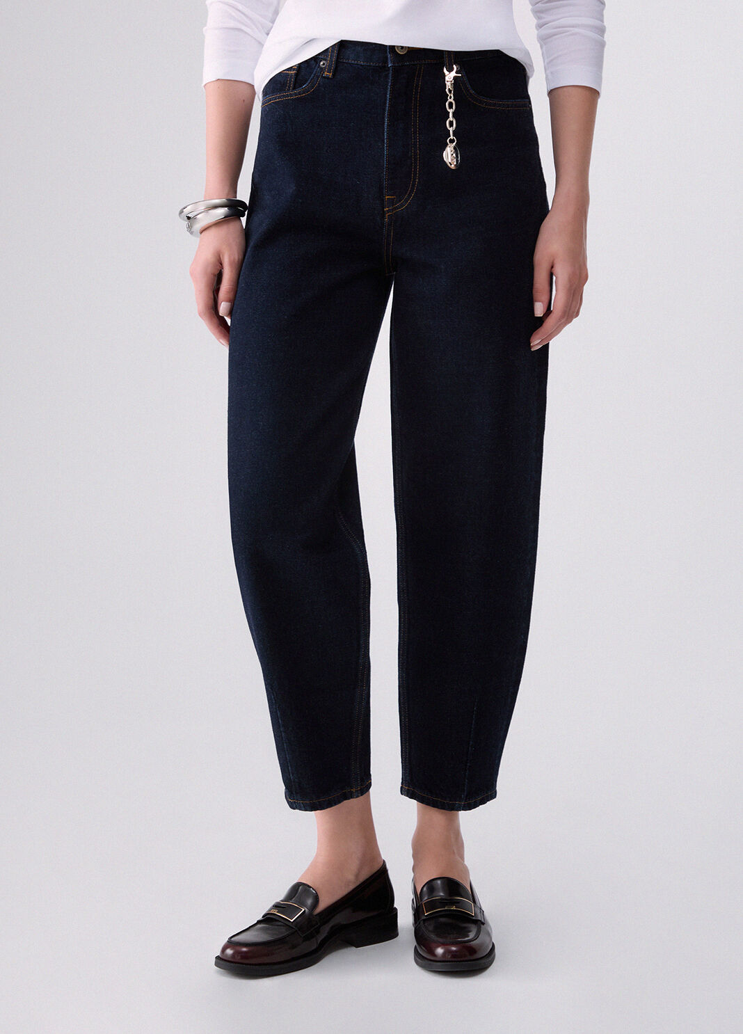 High-waisted boyfriend jeans Normal wash Liu Jo - large image number 0