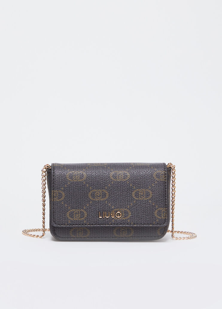 Small crossbody bag with logo brown Liu Jo - medium Small crossbody bag with logo brown Liu Jo - medium