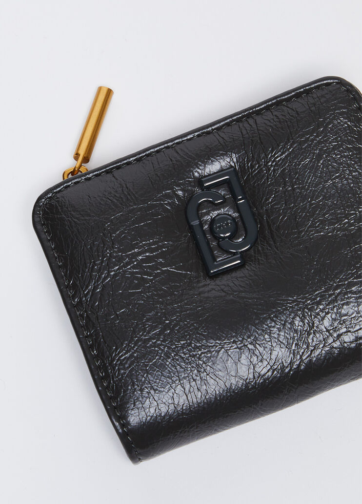 Glossy wallet with zip green Liu Jo - medium Glossy wallet with zip green Liu Jo - medium