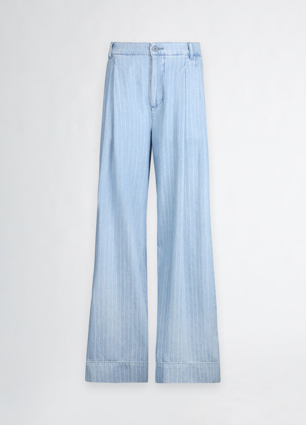Pinstripe denim jeans light blue denim Liu Jo - large image number 4