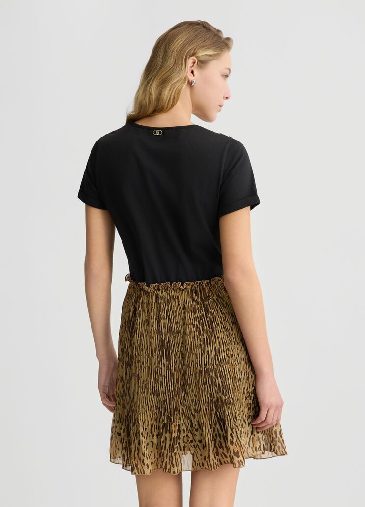 Dress with animal print black Liu Jo - large image number 1 Dress with animal print black Liu Jo - large image number 1
