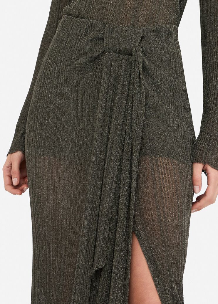 Lurex® knit skirt moss Liu Jo - large image number 2 Lurex® knit skirt moss Liu Jo - large image number 2