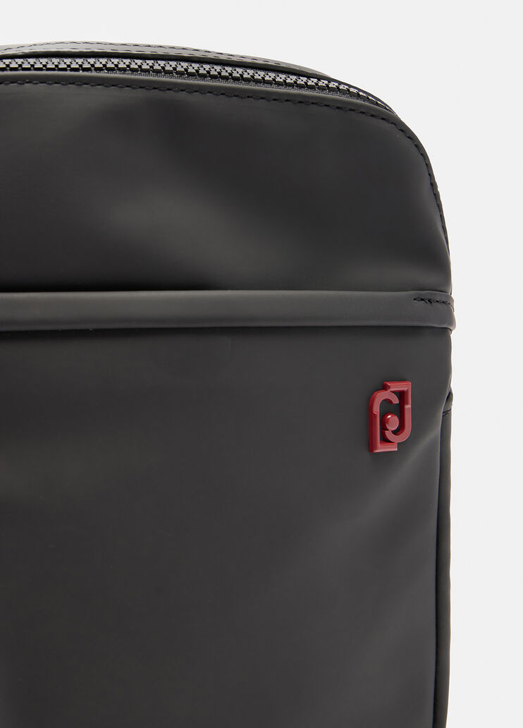 Sac à bandoulière en nylon noir Liu Jo - large image number 4