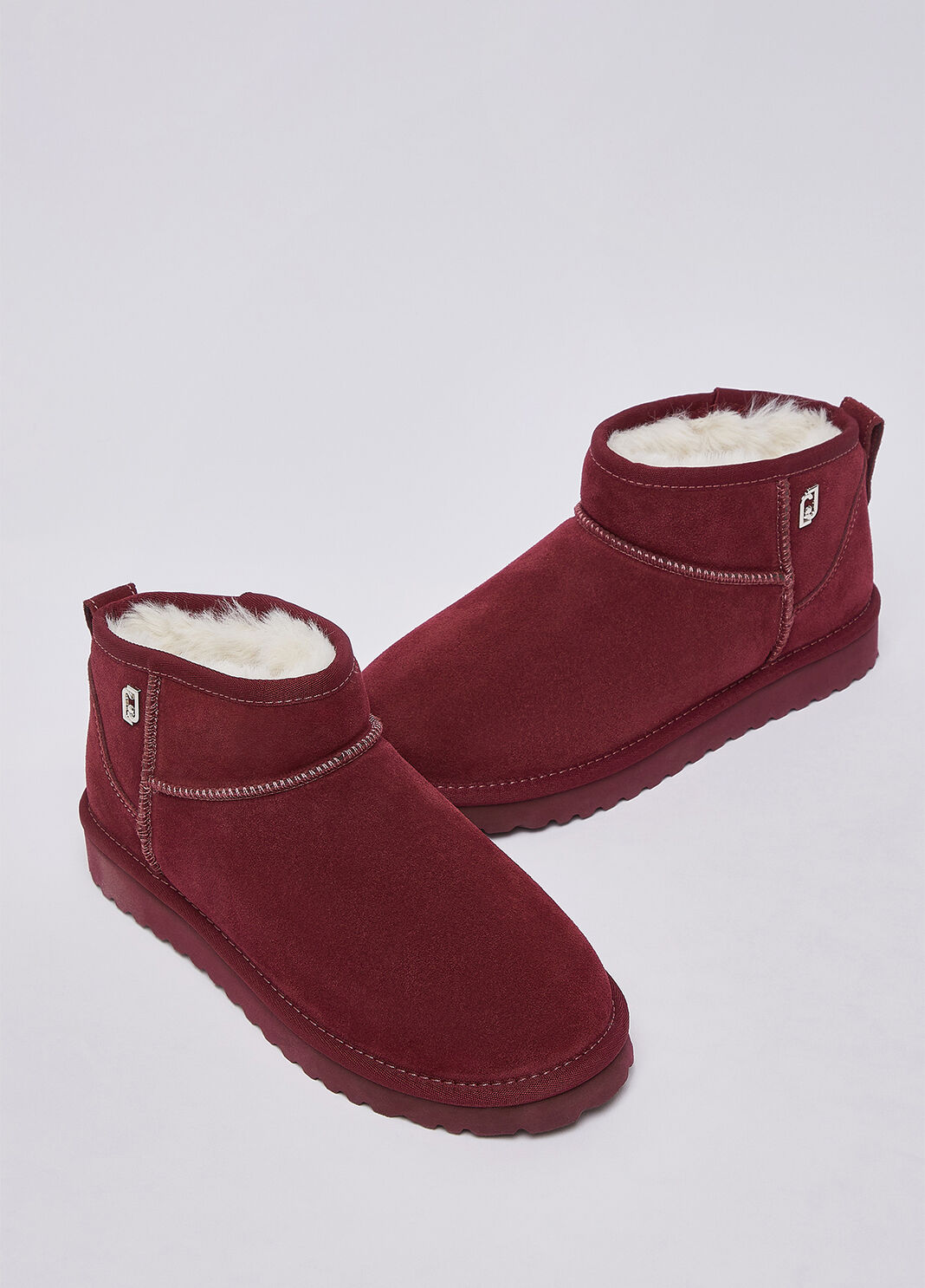 Bottines en daim rouge cerise Liu Jo - large image number 6