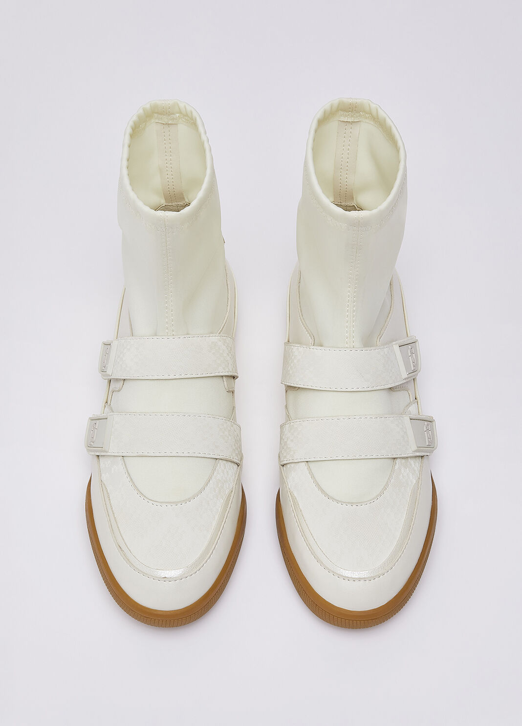 High-top sneakers with python effect milky white Liu Jo - large image number 3