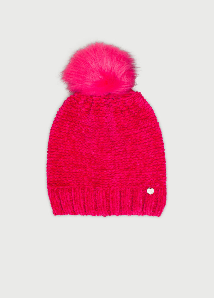 Beanie with pompon Dark pink Liu Jo - large image number 0