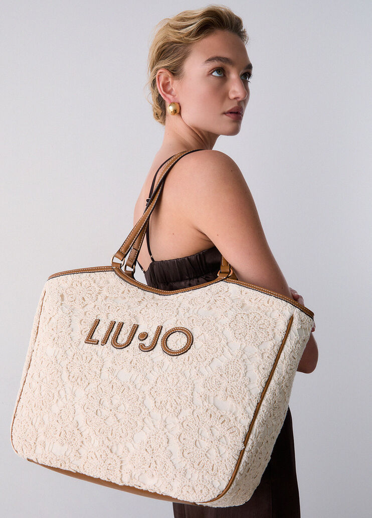 Bolso tote grande de encaje nata Liu Jo - medium
