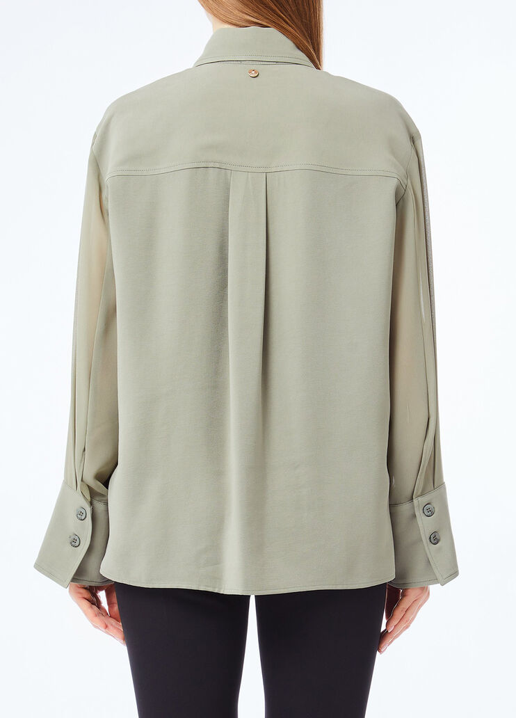 Gabardine overshirt jacket asparagus Liu Jo - medium