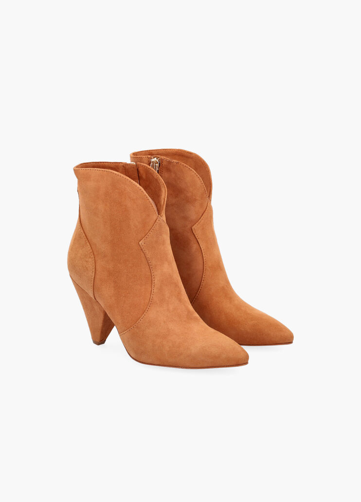 Suede ankle boots with heel light brown Liu Jo - large image number 2
