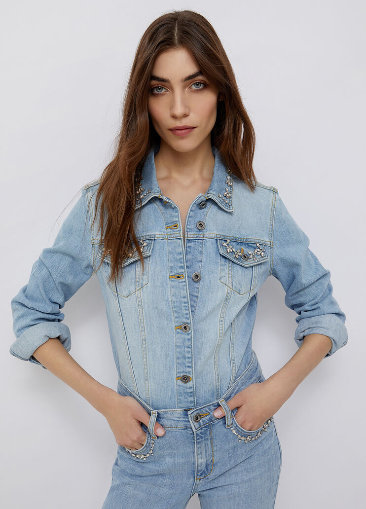 Экологичная джинсовая куртка синий деним Liu Jo - large image number 0