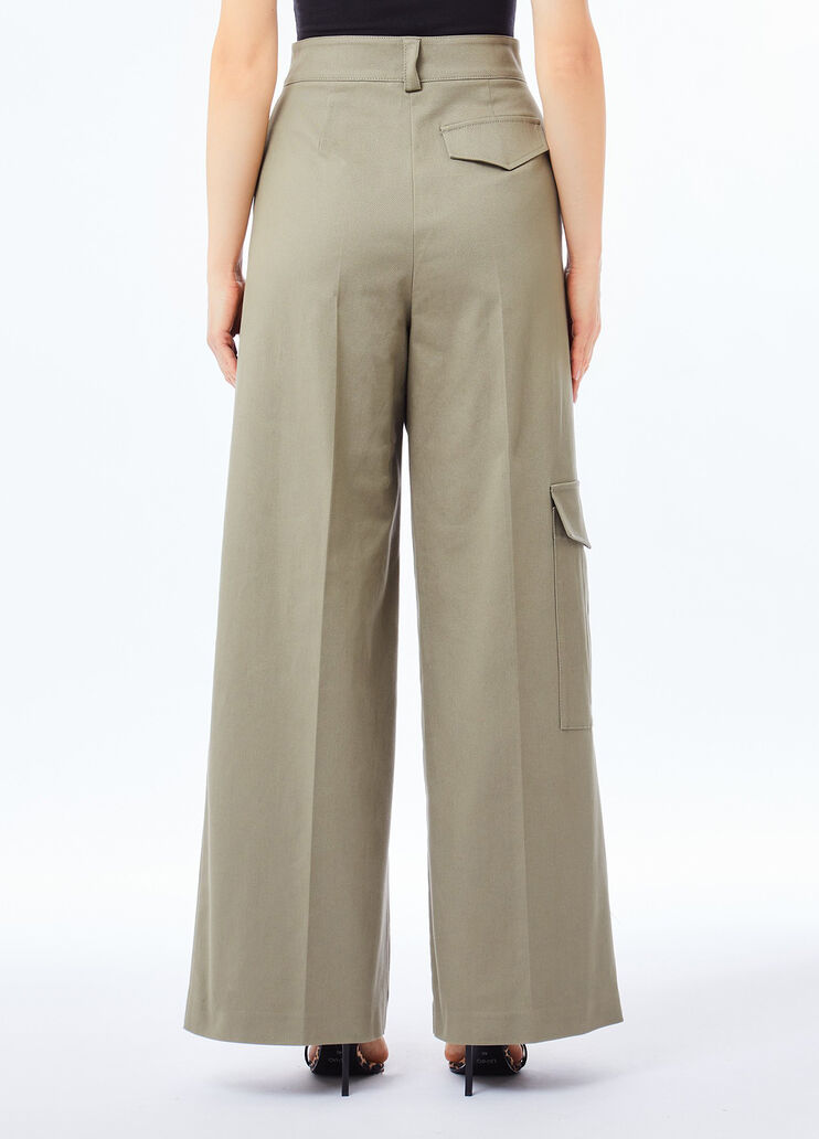 Cotton cargo trousers asparagus Liu Jo - medium