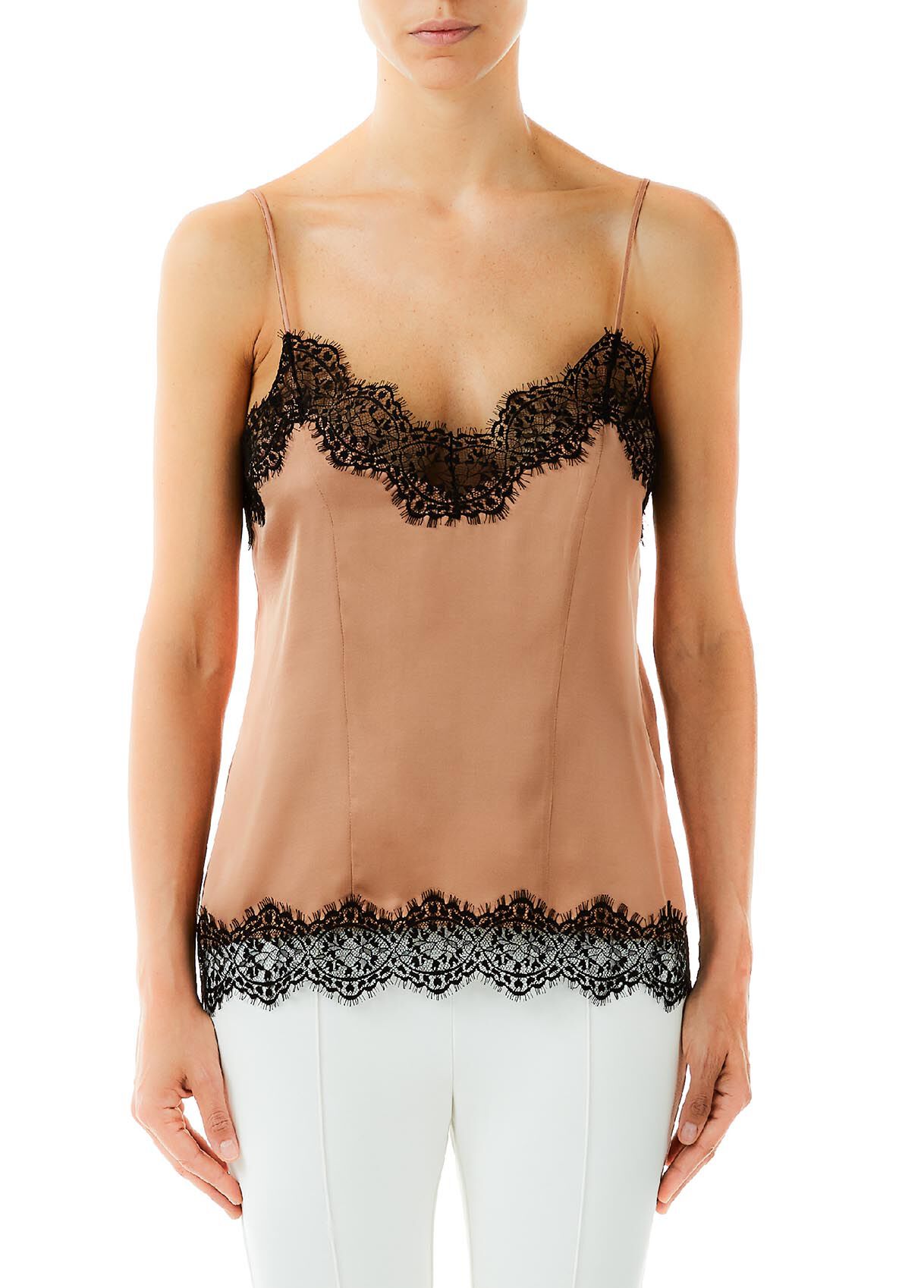 DL1961 Women's Raena Cropped Top - Sausalito Square Neck Sleeveless Blouse - View #8
