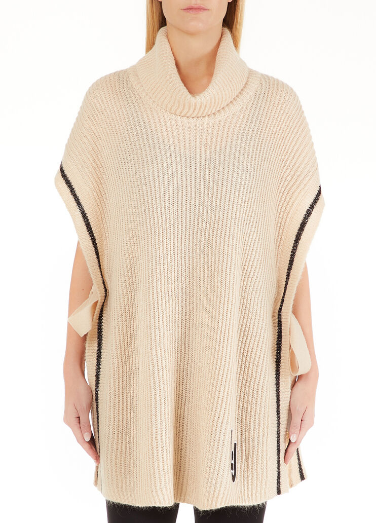 Strickponcho Cremefarben Liu Jo - large image number 0 Strickponcho Cremefarben Liu Jo - large image number 0