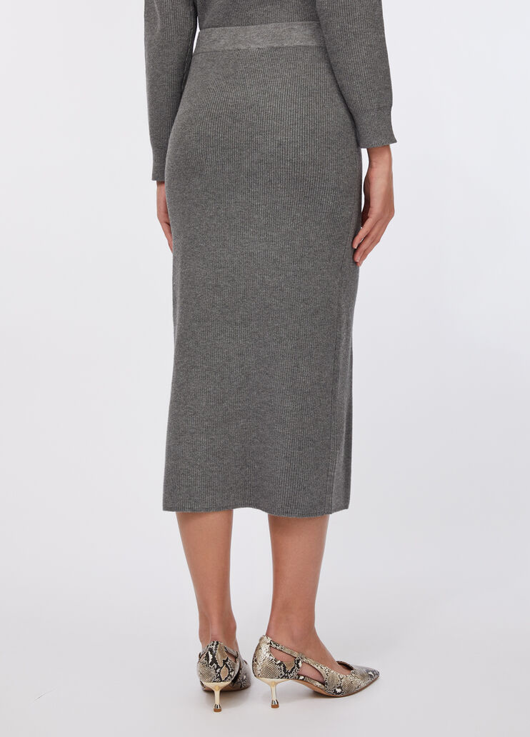 Long mesh skirt grey Liu Jo - large image number 1