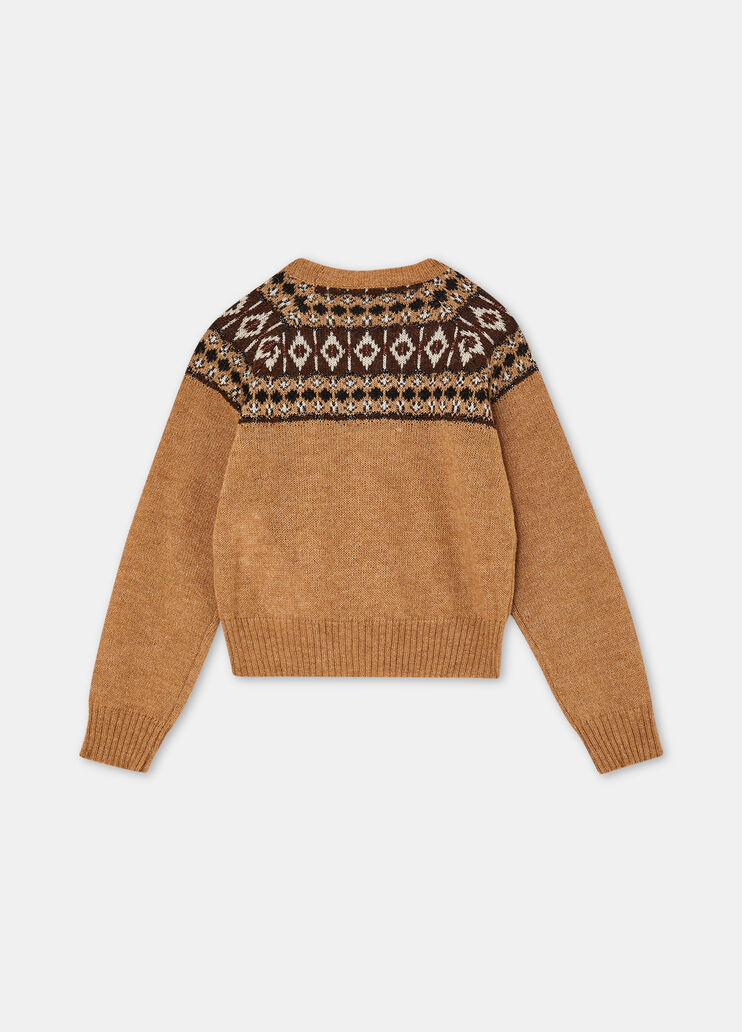 Alpaca-blend jacquard jumper beige Liu Jo - medium Alpaca-blend jacquard jumper beige Liu Jo - medium