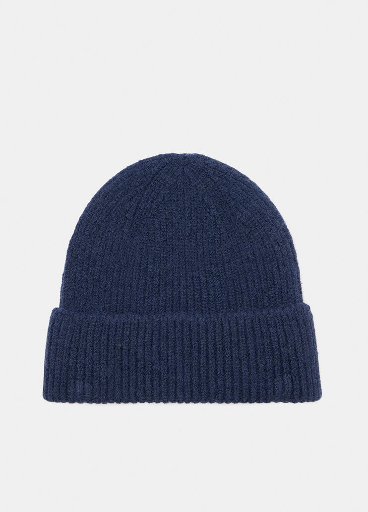 Rib-knit beanie hat dark blue Liu Jo - large image number 2 Rib-knit beanie hat dark blue Liu Jo - large image number 2