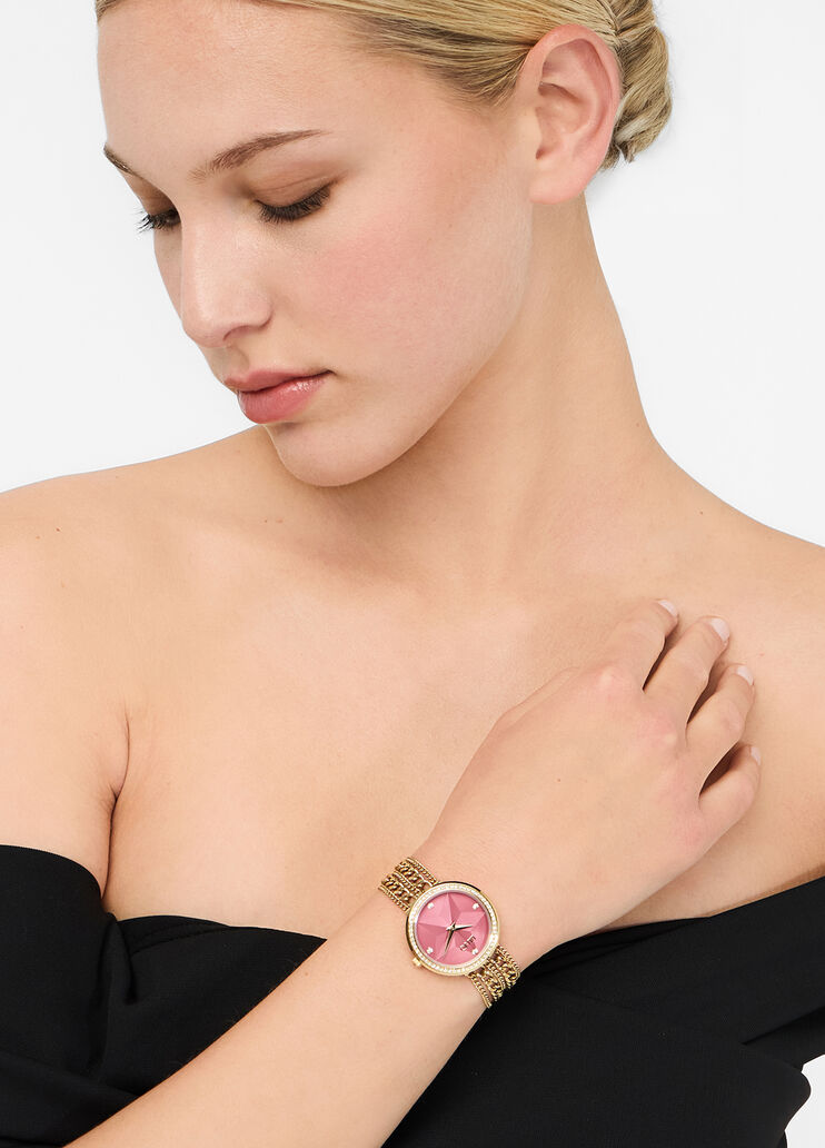 Steel multi-strand watch pink Liu Jo - medium Steel multi-strand watch pink Liu Jo - medium