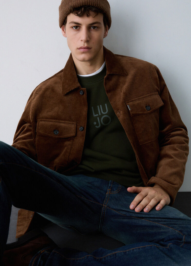 Corduroy Overshirt Jacket brown Liu Jo - medium