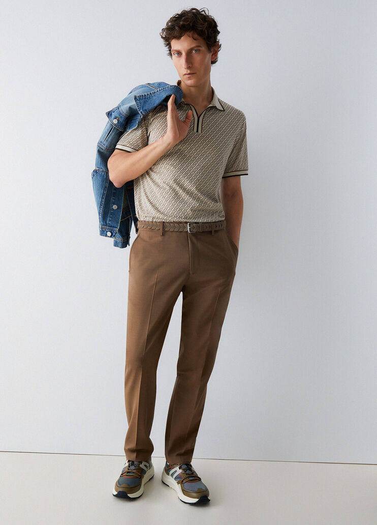 Wool-blend chinos ginger Liu Jo - medium