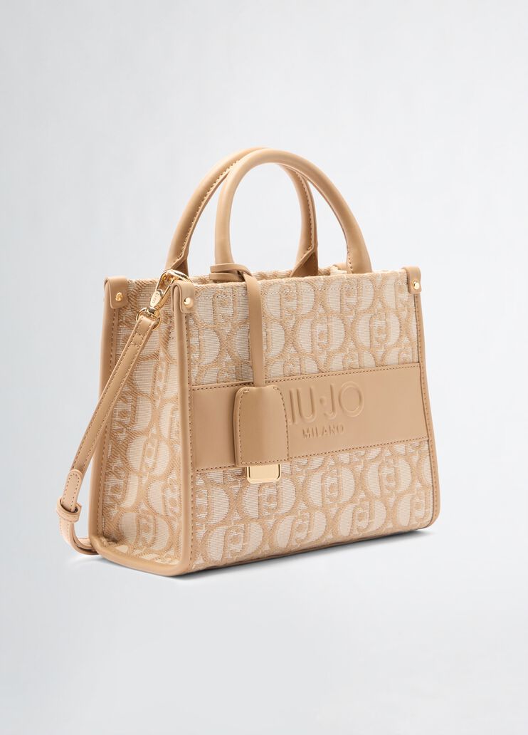 Small jacquard bag beige Liu Jo - large image number 2 Small jacquard bag beige Liu Jo - large image number 2