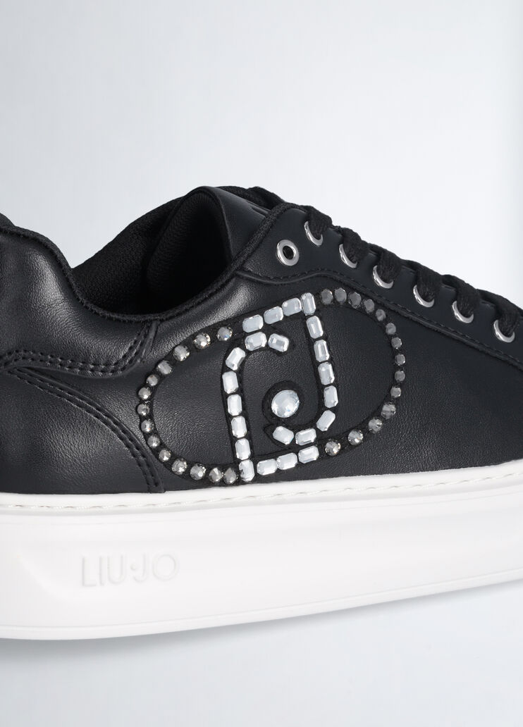 Sneakers with jewel logo black Liu Jo - large image number 6 Sneakers with jewel logo black Liu Jo - large image number 6