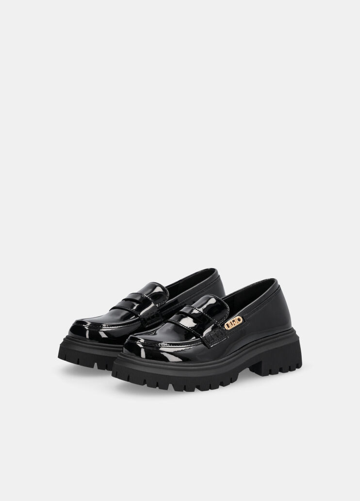 Glittery patent leather loafers black Liu Jo - medium Glittery patent leather loafers black Liu Jo - medium