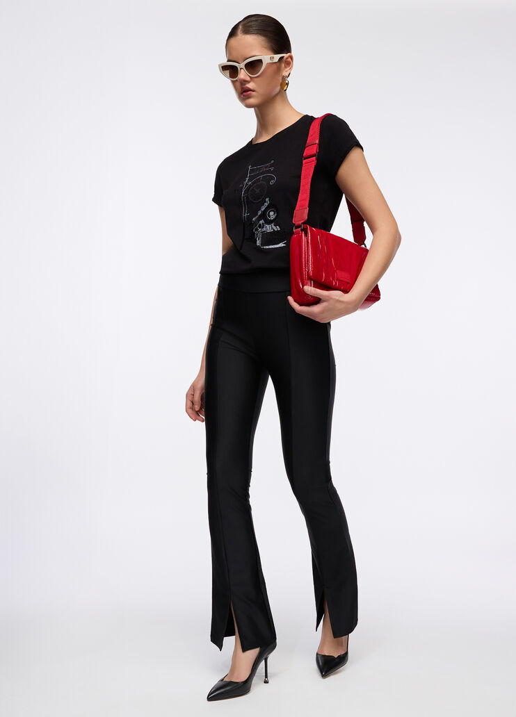 Flared Lycra trousers black Liu Jo - medium