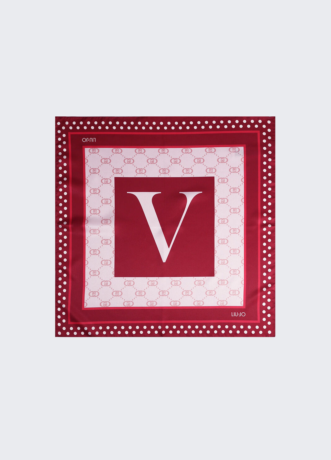Foulard con lettera V rosso Liu Jo - large image number 1