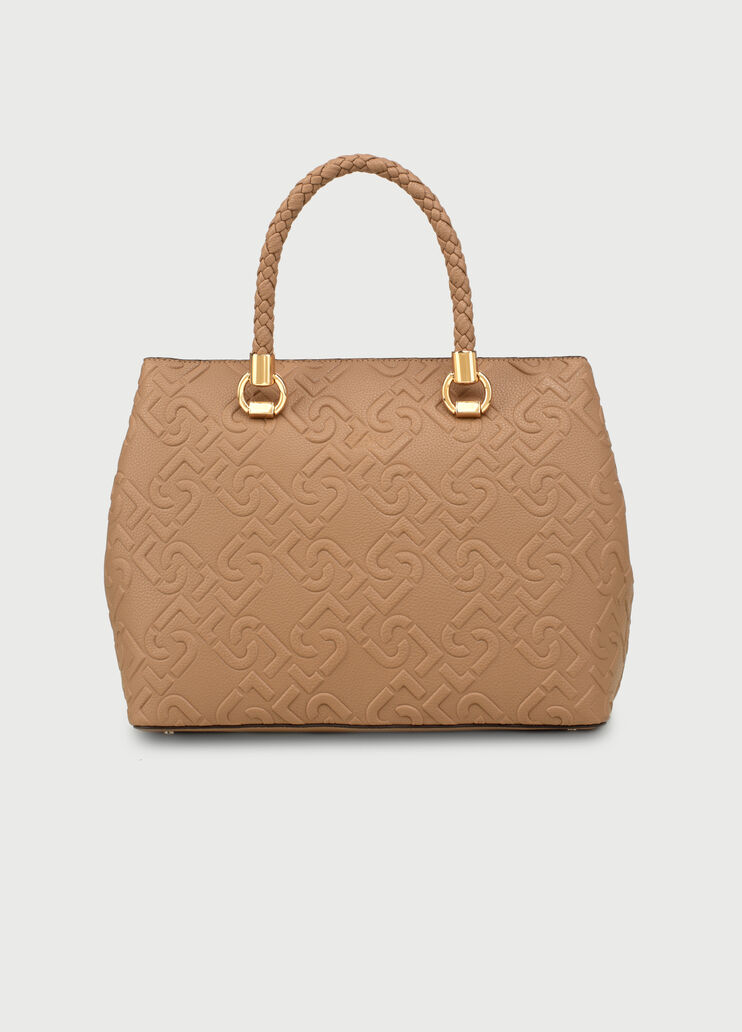 Handbag with logo Brown Liu Jo - large image number 3 Handbag with logo Brown Liu Jo - large image number 3