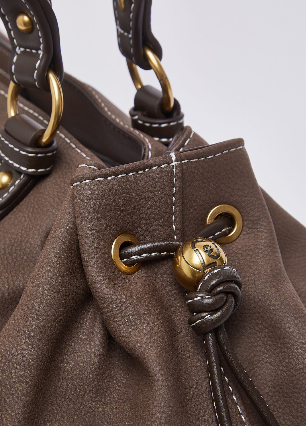 Large shoulder bag mocha Liu Jo - large image number 5