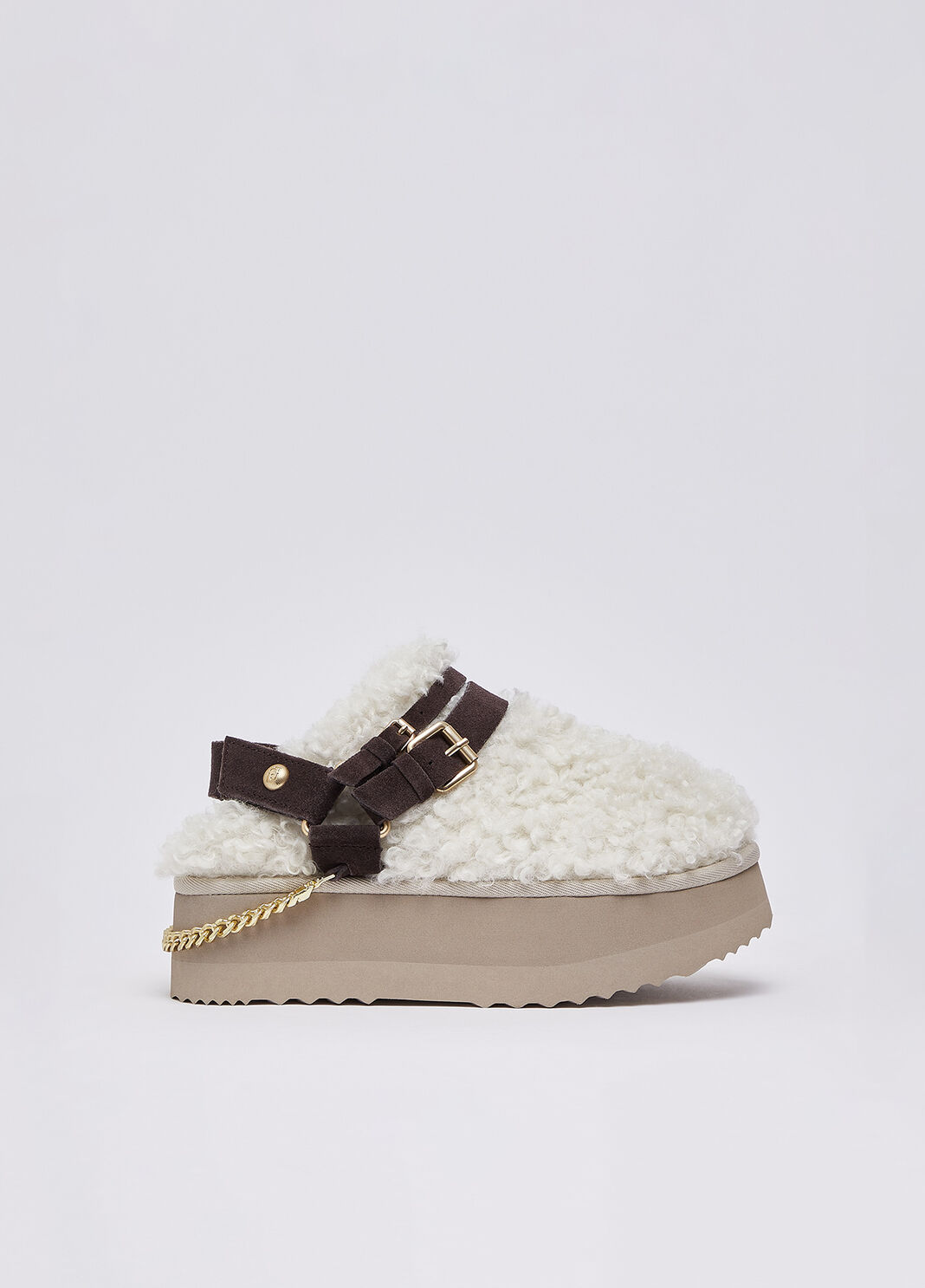 Sabot in tessuto teddy moka Liu Jo - large image number 0