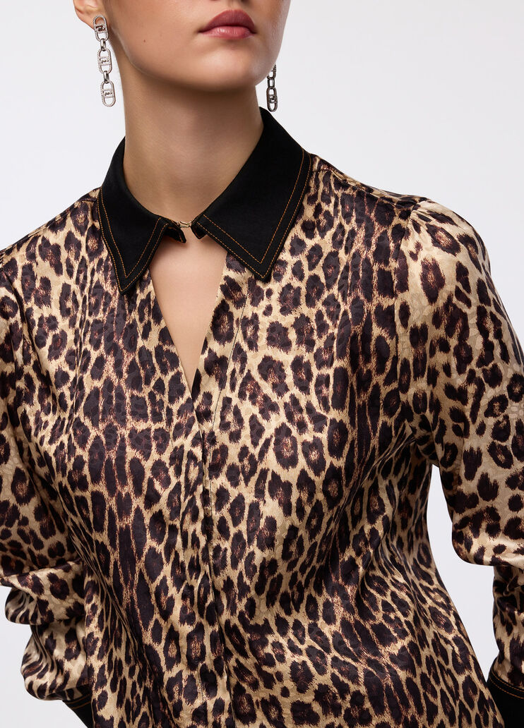 Рубашка с анималистическим мотивом анималистический Liu Jo - medium