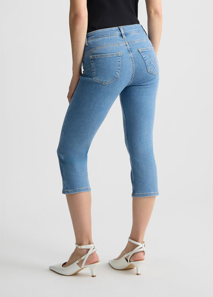 Calf-length jeans blue denim Liu Jo - large image number 1 Calf-length jeans blue denim Liu Jo - large image number 1