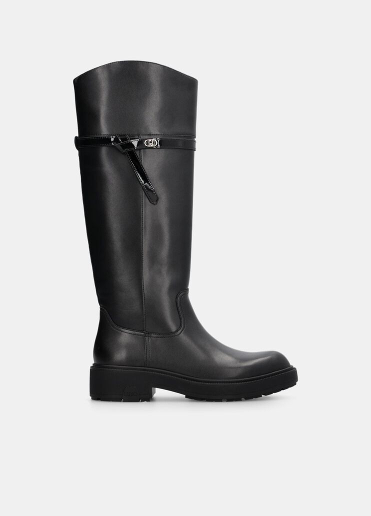 High leather boots black Liu Jo - medium