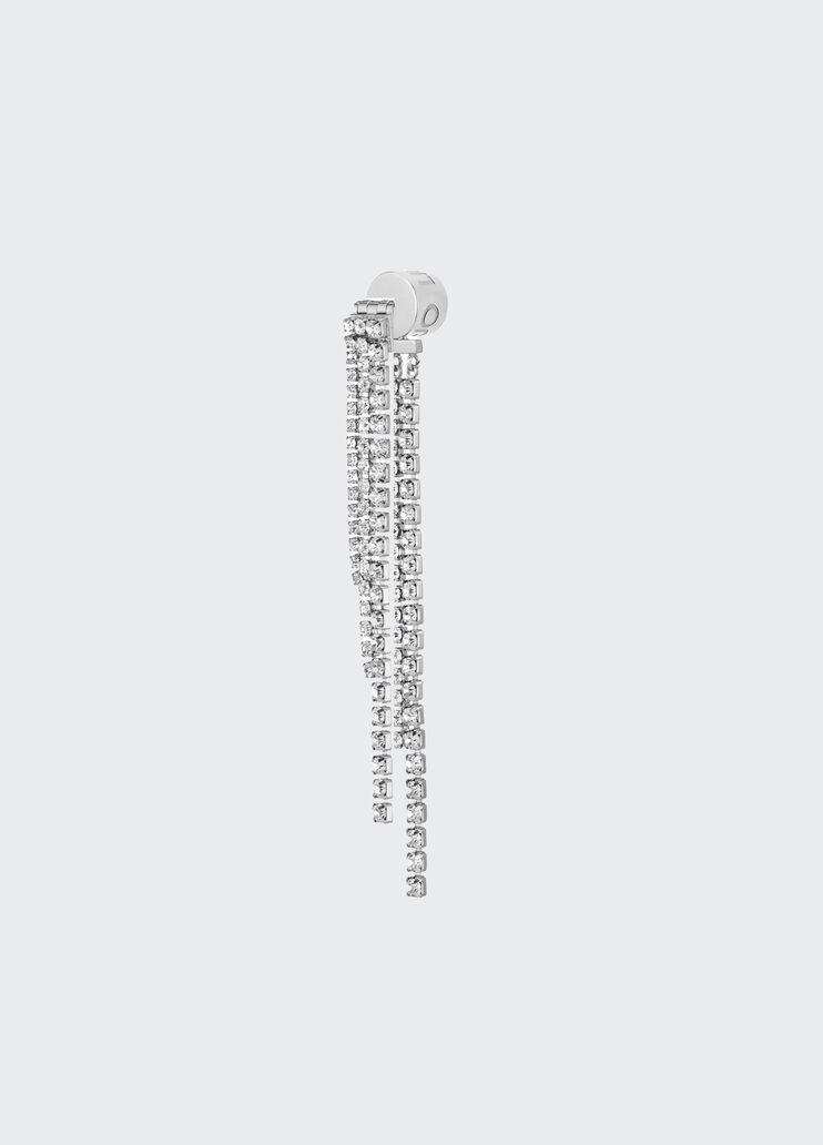 Pendant earrings with diamantés silver Liu Jo - medium Pendant earrings with diamantés silver Liu Jo - medium