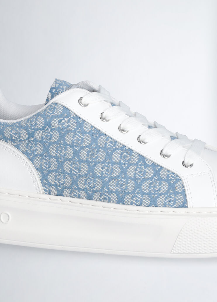 Monogram leather sneakers denim Liu Jo - large image number 6 Monogram leather sneakers denim Liu Jo - large image number 6