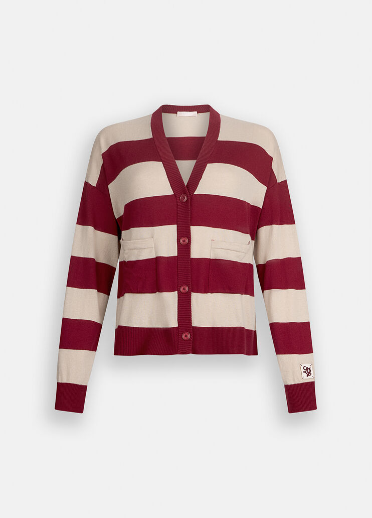Striped cardigan red Liu Jo - large image number 6